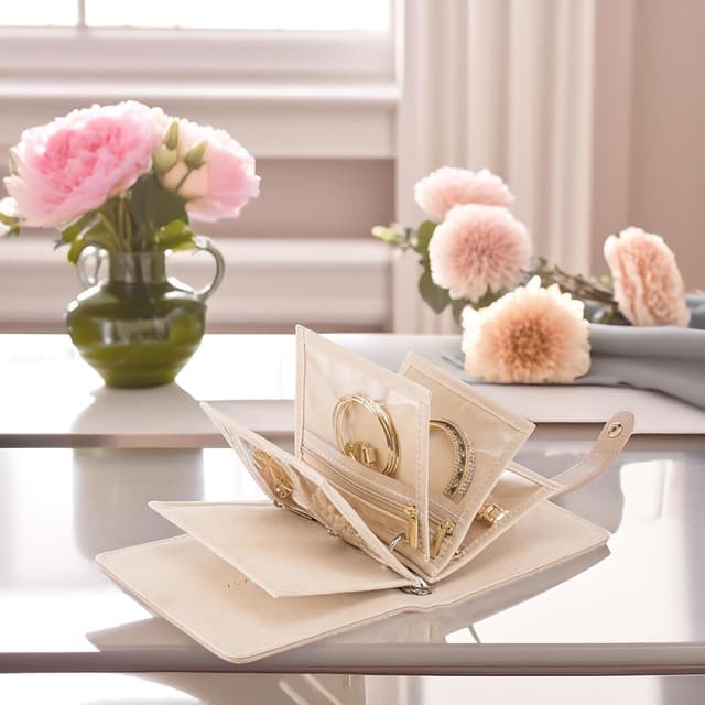 Thumbnail 4 de Vlando Jewelry Book Organizer leather travel case