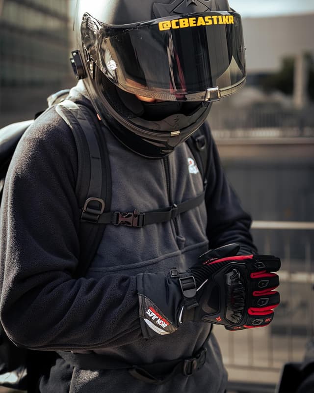 Thumbnail 1 de IRON JIA'S Gants Moto Hiver Level 1 KP Bleu L