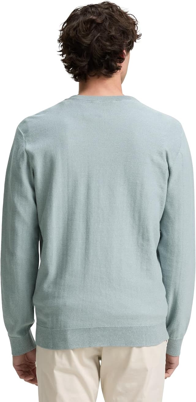 Detalle de TOM TAILOR 1045658 pullover da uomo: jersey a maniche lunghe comodo per l’uso quotidiano