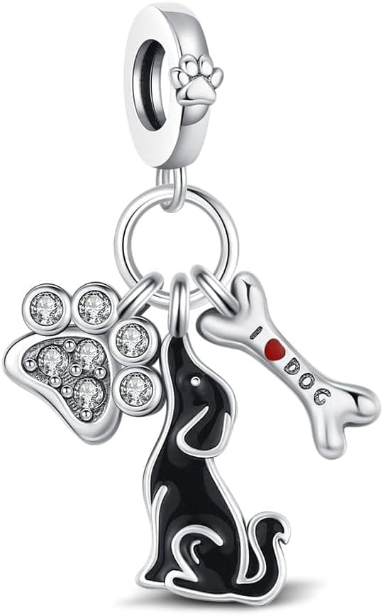 Detalle de BOIGEGU Charm-Anhänger Silber Emaille für europäischen Charms-Schmuck (Tiere/Meerestiere)