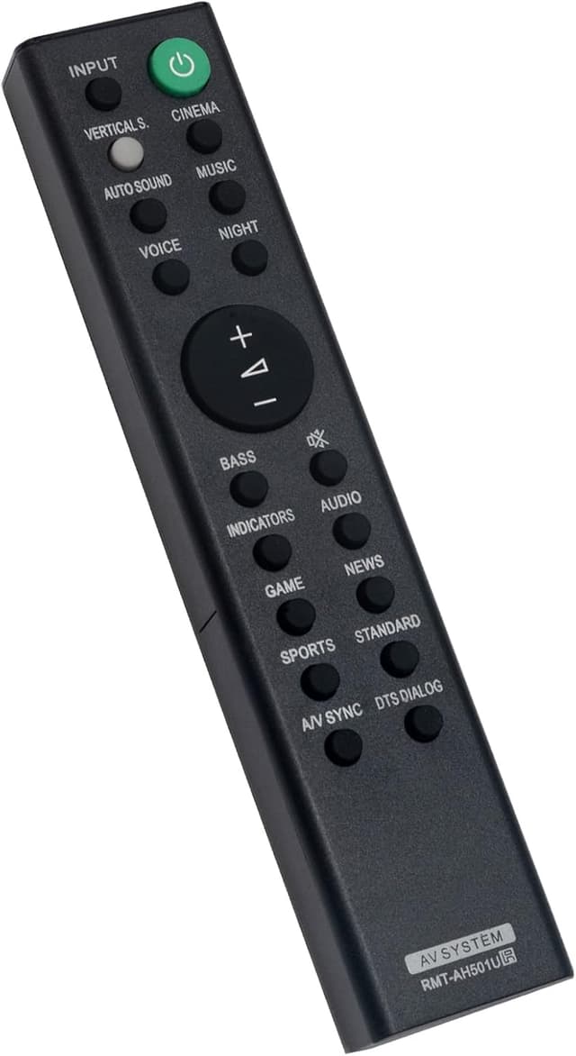 Detalle de VINABTY replacement remote control for Sony soundbar RMT-AH501U (HT-X8500)