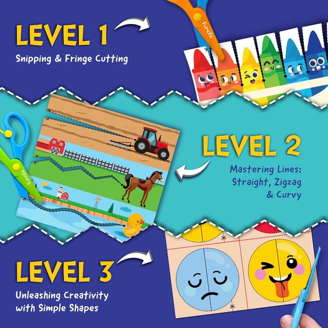 Thumbnail 5 de Funcils Toddler Scissor Skills kit 2 books