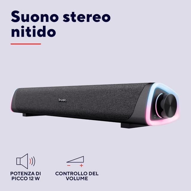 Detalle 1 de Trust Liro Soundbar PC 12W