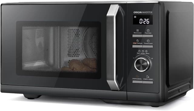 Detalle de Toshiba Black 25L 900W Digital Microwave Oven (MW3-AM25PFI(BK)) with Origin Inverter