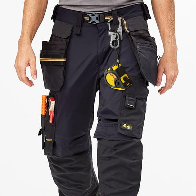 Detalle de Ahiller Karabiner-Schlüsselanhänger mit Doppelschloss, Wolframstahl-Spitze – Clip zum Einhängen und Sichern