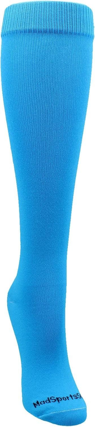 Detalle de MadSportsStuff Softball Socks with Stitches (Girls & Women), Over-the-Calf—Moisture-Wicking Team Colors