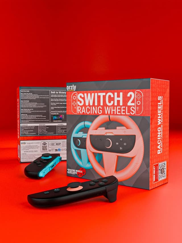 Detalle de Orzly Switch 2 Racing Wheels Set