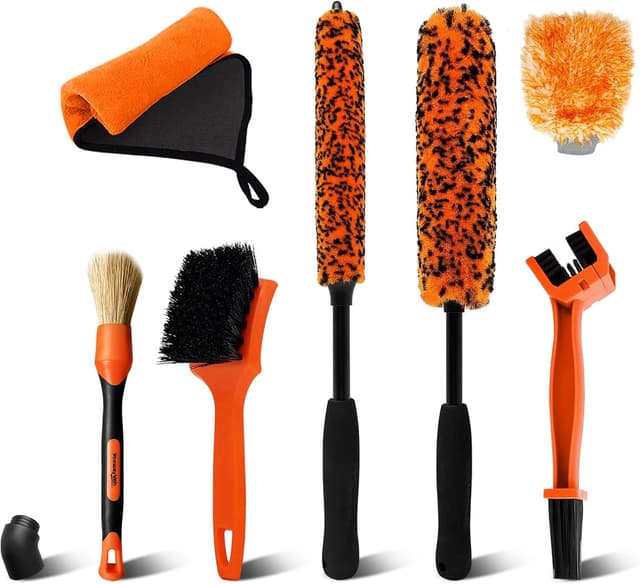Detalle de YeewayVeh Motorcycle Cleaning Brush Kit 7pc