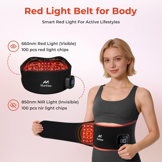 Detalle de Morfone Red Light Belt 660nm