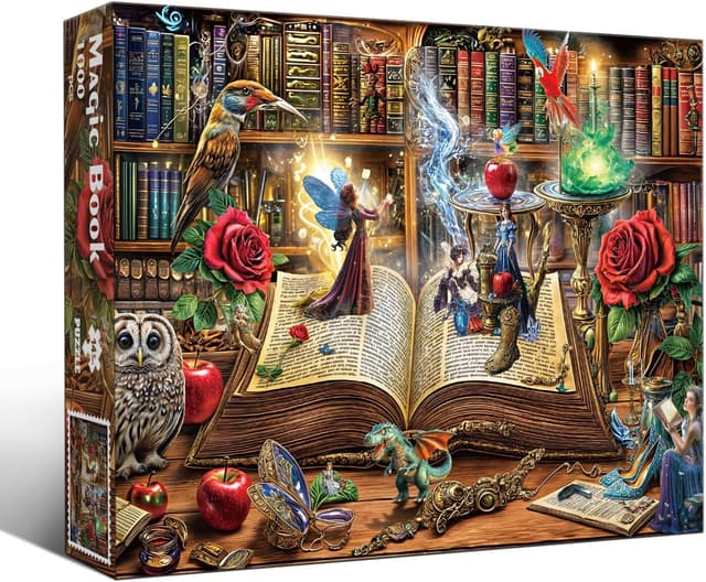 Thumbnail 2 de Puzzles 1000 Pieces Magic Book House 70x50cm