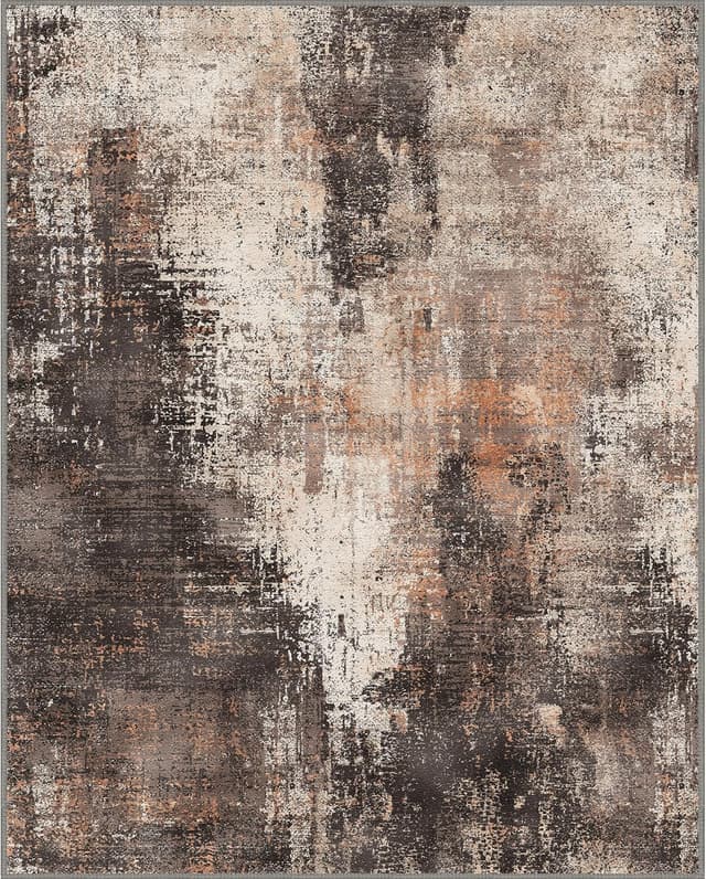 Thumbnail 4 de BEIMO waschbarer Kurzflor-Teppich im abstrakten Design, rutschfest, 120 x 170 cm (Rotbraun)