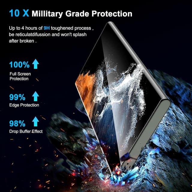 Thumbnail 5 de Arshek Galaxy S22 Ultra Privacy Screen Protector 2-pack