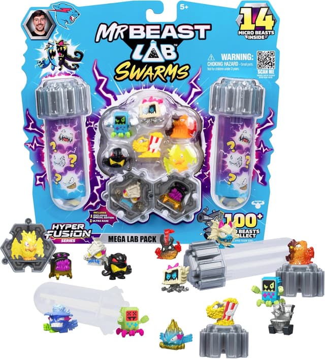 Detalle de MRBEAST LAB Swarms Series 3 Hyper Fusion 14-Pack Micro Beasts with Fusion Caps