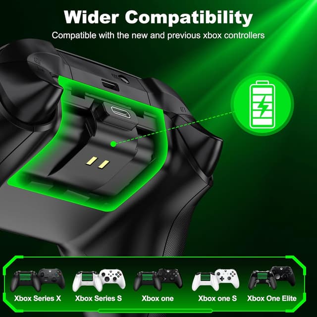 Thumbnail 5 de HELLCOOL Batterie manette 4800mWh Xbox