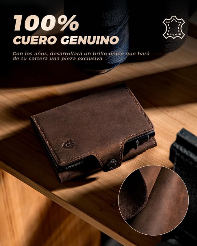 Thumbnail 4 de LORZOR Carteras Hombre RFID 10 tarjetas
