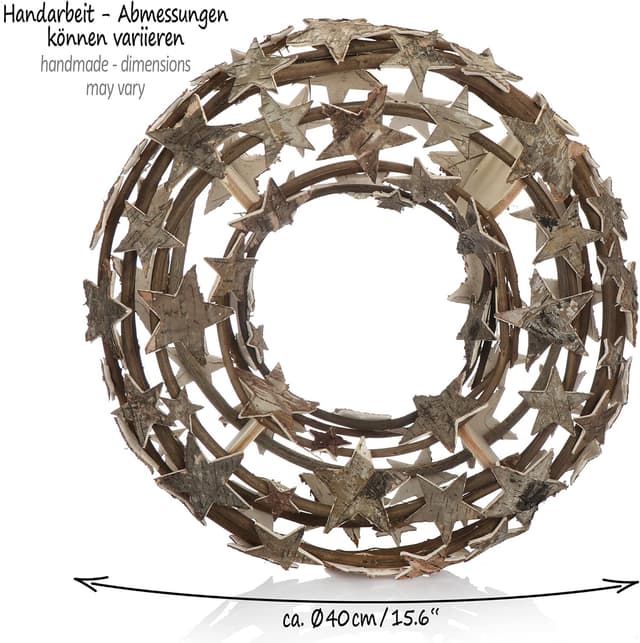 Thumbnail 5 de COM-FOUR® Couronne de vigne Ø 40 cm 🏡