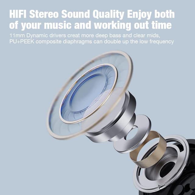 Detalle de Boean Bluetooth Headphones 16 Hours