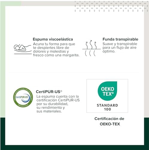 Thumbnail 7 de Zinus Colchón 135x190cm con Espuma de Memoria