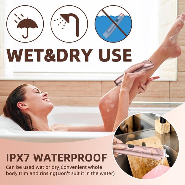 Detalle 2 de Bilitase Lady Shaver 3 in 1 5V Wet & Dry