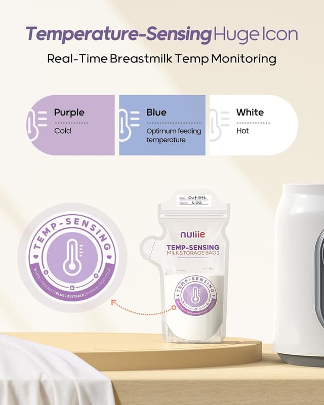 Detalle de Nuliie Muttermilch-Aufbewahrungsbeutel 180 ml