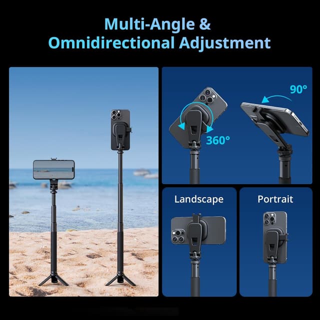 Detalle de SmallRig AC-10 5283 : pince magnétique pour téléphone MagSafe avec fixation 1/4"-20 et griffe froide