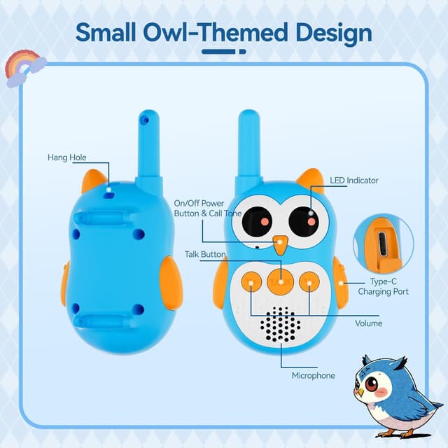 Thumbnail 6 de Retevis RT30W Walkie Talkie Bambini (RT30W) ricaricabili con occhi LED