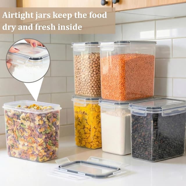 Detalle 2 de GoMaihe 1,6L Vorratsdosen 10er-Set Küche