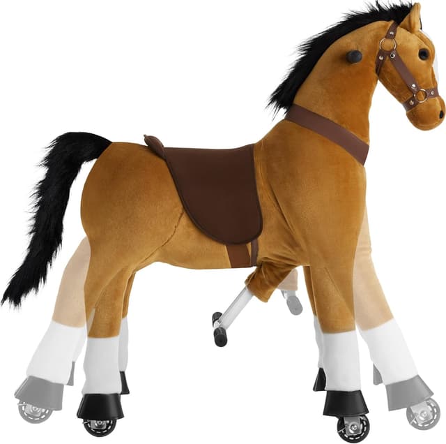 Thumbnail 2 de tectake Caballito de Juguete Realista 89 cm 🐴