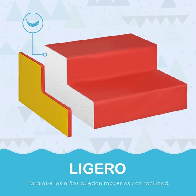 Thumbnail 5 de HOMCOM Juego de 6 bloques de espuma 48x48x24 cm