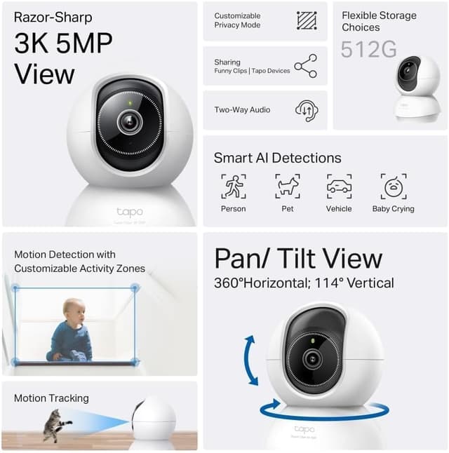 Thumbnail 2 de Tapo C230 3K 5MP Indoor Camera