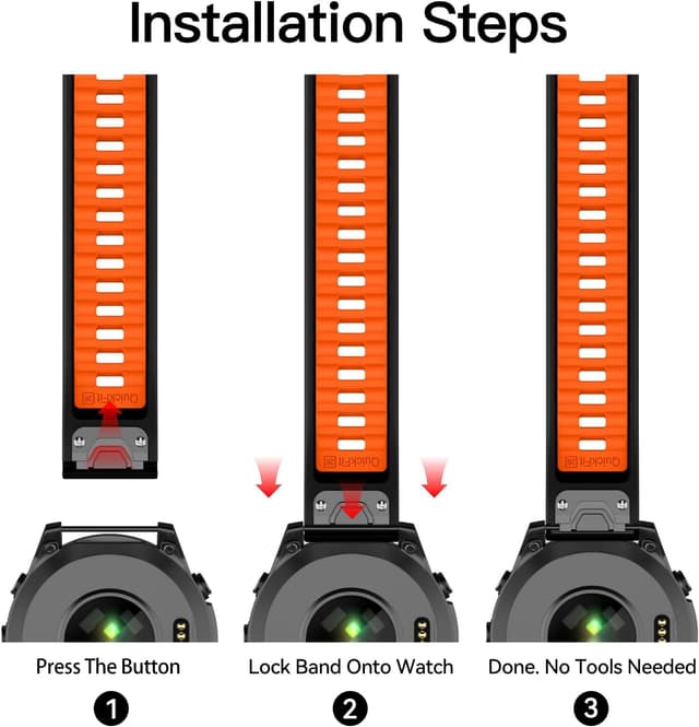 Detalle 1 de Fenix 8 51mm silicone strap by OVERSTEP