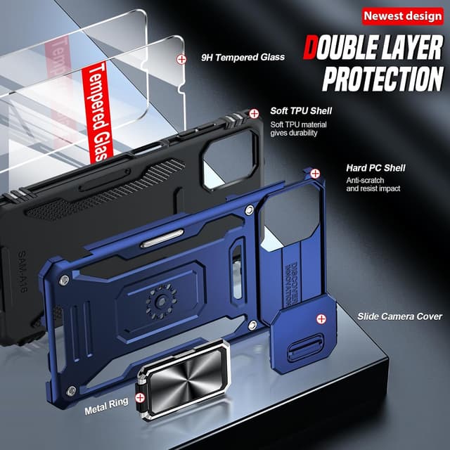 Detalle 2 de LeYi Galaxy A06 phone case with kickstand