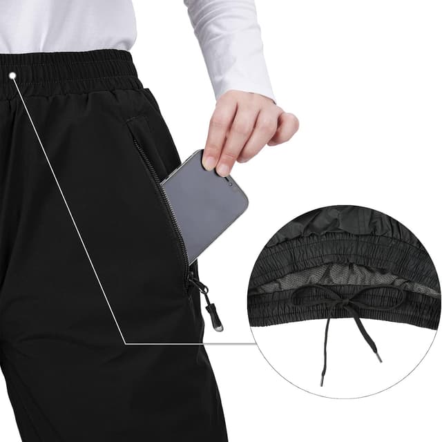 Detalle de 33,000ft Women’s Waterproof Trousers Lightweight Rain Overtrousers (Mesh Lined, Windproof)