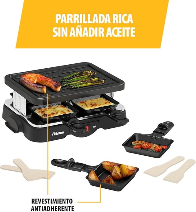 Thumbnail 6 de Tristar RA-2949 Parrilla para 4 personas 🍔