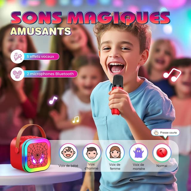 Thumbnail 2 de Braxel Micro Karaoke Spider 2 Micros Bluetooth