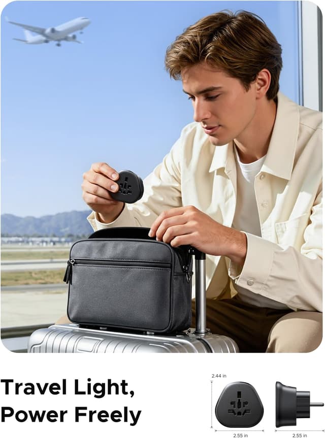 Thumbnail 6 de UGREEN Aadattatore Universale da Viaggio Nero 70 g