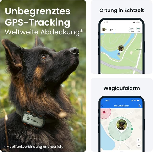 Detalle 2 de Tractive DOG XL Adventure GPS Tracker 1 Monat Akku