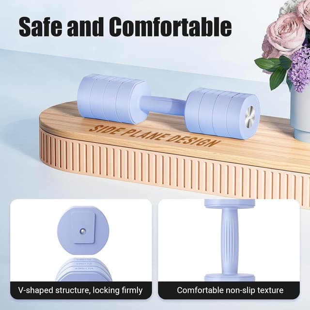 Thumbnail 6 de MERACH Adjustable Dumbbell Set 8 kg