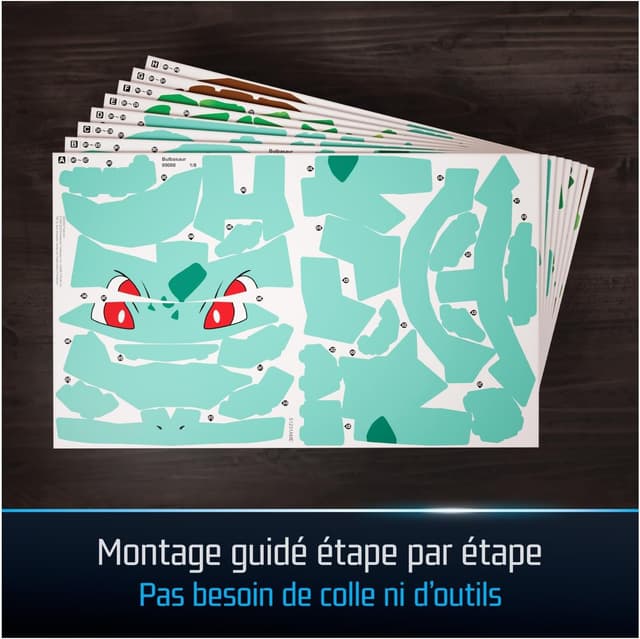 Detalle de Puzzle 3D 4D Build Pokémon – Maquette Bulbizarre (195 pièces)