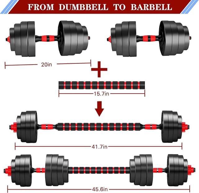 Detalle 1 de BCBIG Adjustable Dumbbells for Home Gym ๐๏ธโ