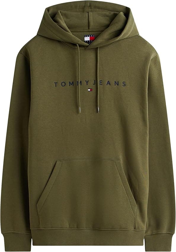 Thumbnail 4 de Tommy Jeans TJM Reg Linear Logo Hoodie Sudadera verde XXL
