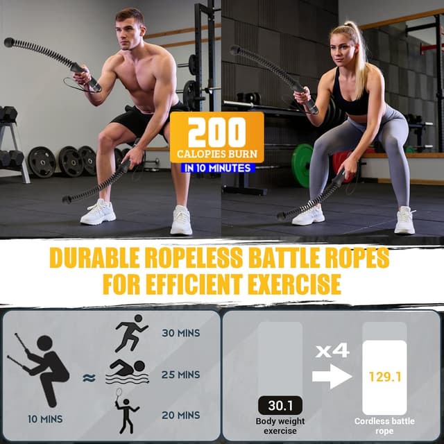 Detalle de Paleclouds ropeless battle rope 1.46kg