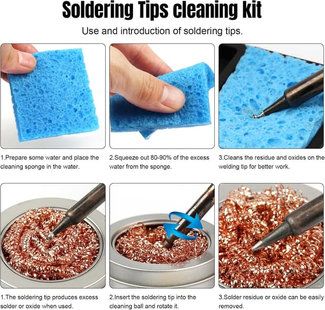 Thumbnail 3 de BEEYUIHF Soldering Tip Cleaning Kit