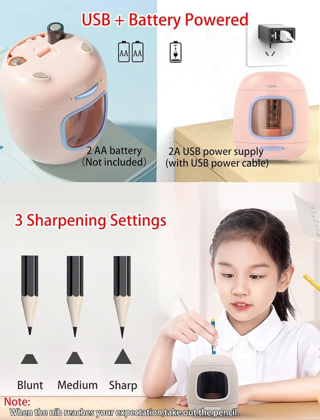 Thumbnail 2 de Electric Pencil Sharpener Grey