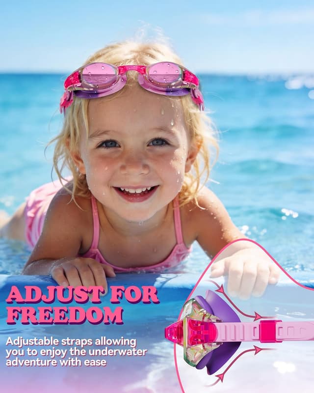 Detalle 2 de Aegend Kids Swim Goggles 2-Pack Age 4-16