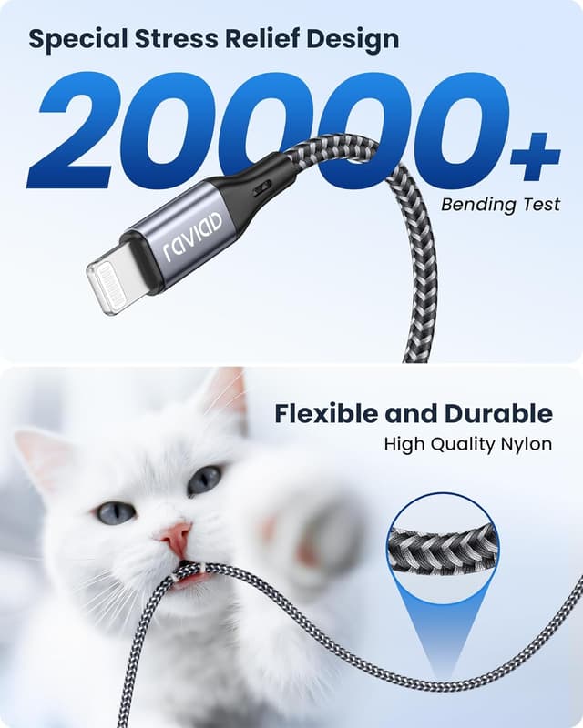 Thumbnail 5 de RAVIAD USB C Lightning Kabel 2M