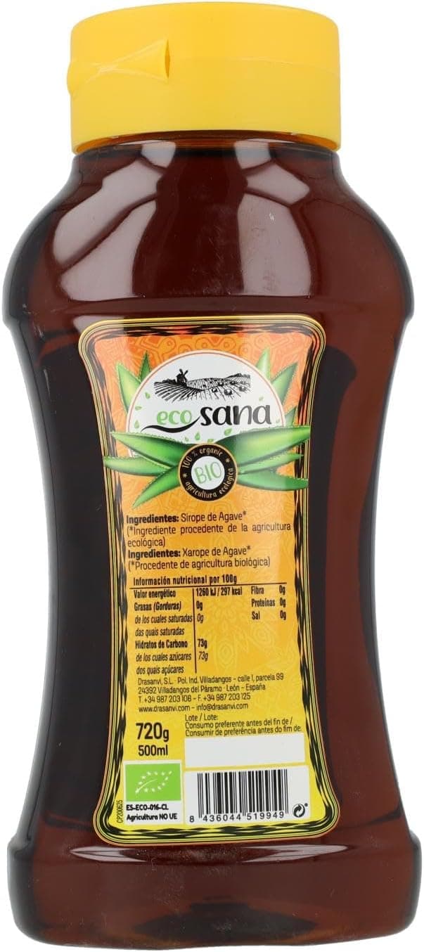 Detalle 2 de Drasanvi Sirope de Agave Crudo 500 ml
