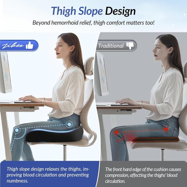 Thumbnail 2 de ZIKEE Thickened Seat Cushion 6.0" đź’ş