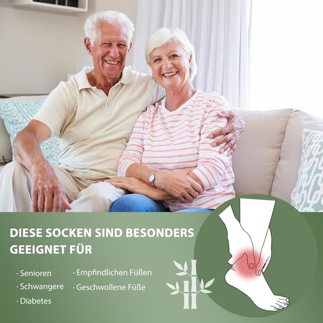 Thumbnail 6 de Niorasen Bambus-Diabetikersocken 6 Paar