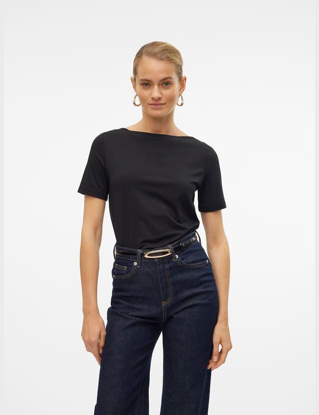 Detalle 2 de VERO MODA Stretch-T-Shirt Basic Slimfit